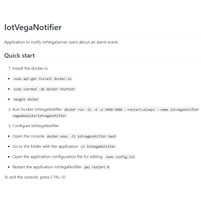 IOT Vega Notifier (архив)